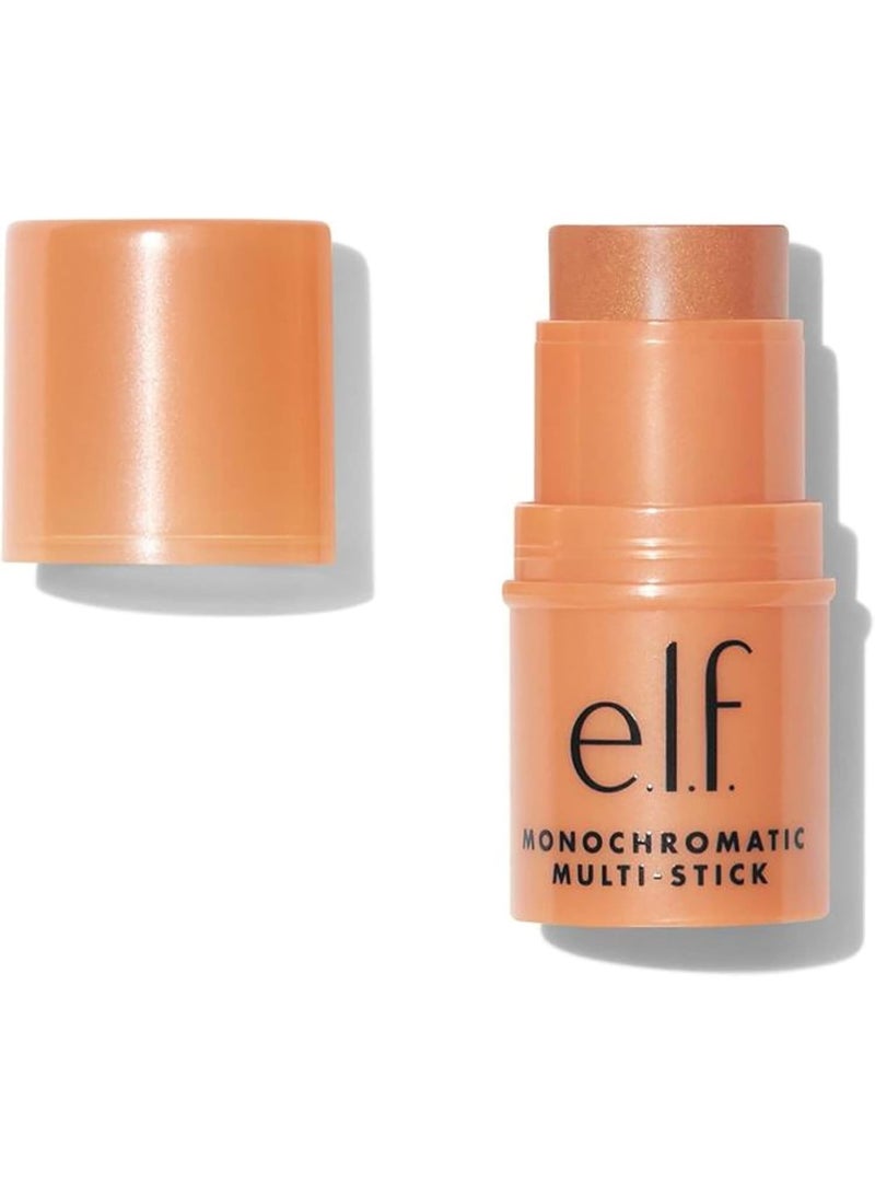 elf Monochromatic Multi Stick, Luxuriously Creamy & Blendable Color, For Eyes, Lips & Cheeks, Glowing Mango, 0.17 Oz - Image 1