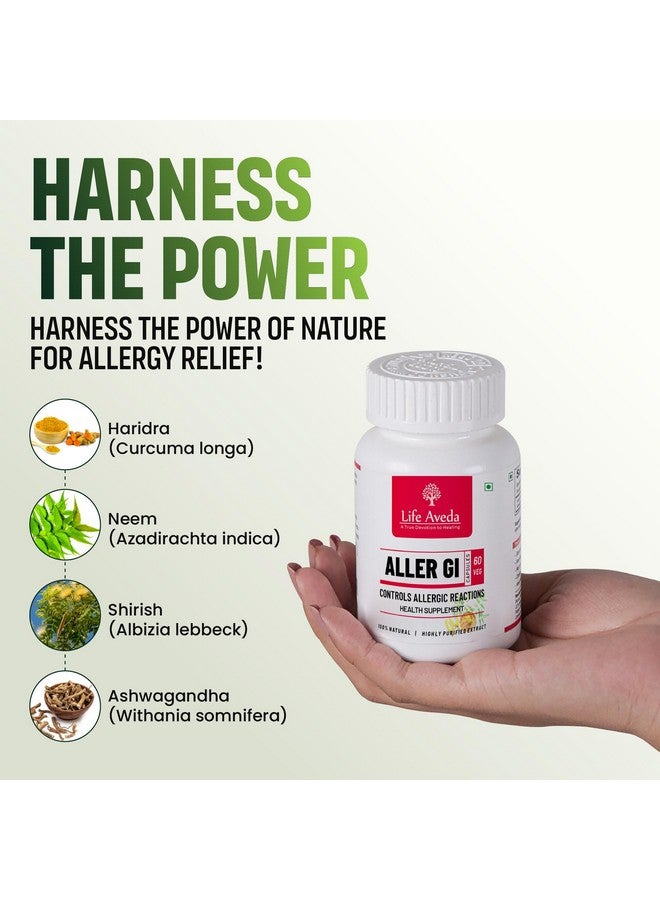 Life Aveda كبسولات لايف أفيدا 100% طبيعية آيروفيدية لأعراض الحساسية، تقلل من الربو الخفيف، والعطس، وتقلل من الاحتقان واحمرار الجلد - 60 كبسولة (عبوة من 1) - Image 4
