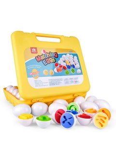 Coogam Coogam Letters Matching Eggs 26PCS ABC Alphabet Color Sorter Puzzle Easter Travel Bingo Game Uppercase Learning Fine Motor Skill Montessori Gift for Year Old Kids  - Image 1