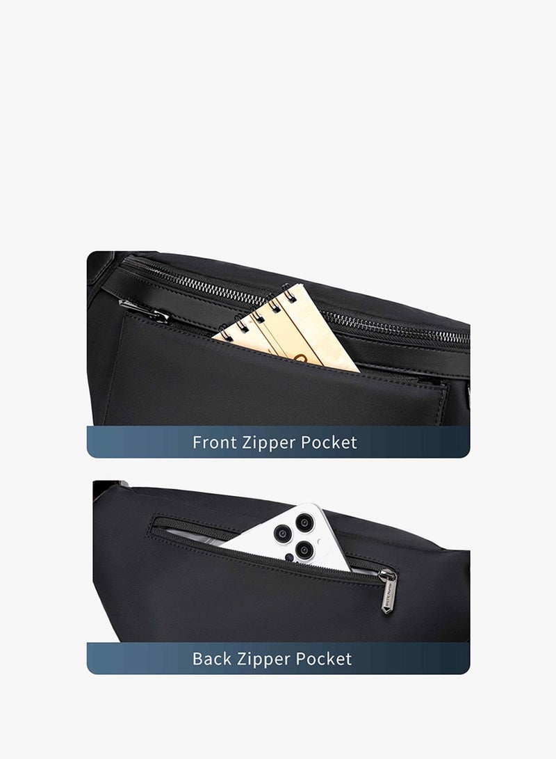 ARCTIC HUNTER Unisex Cross Body Bag Water Resistant Stylish Anti-Theft Shoulder Side Bag for Men and Women for Casual Travel Shopping, XB00837, Black - Image 3