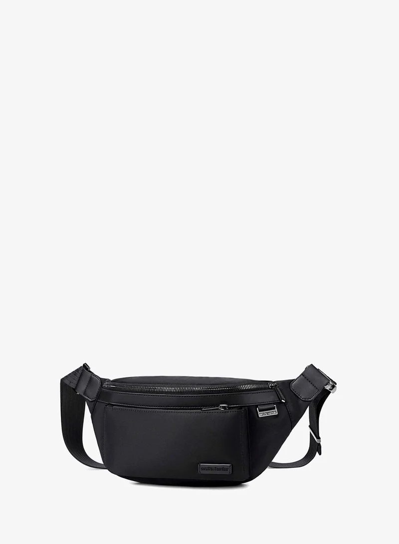 Unisex Cross Body Bag Water Resistant Stylish Anti-Theft Shoulder Side Bag for Men and Women for Casual Travel Shopping, XB00837, Black