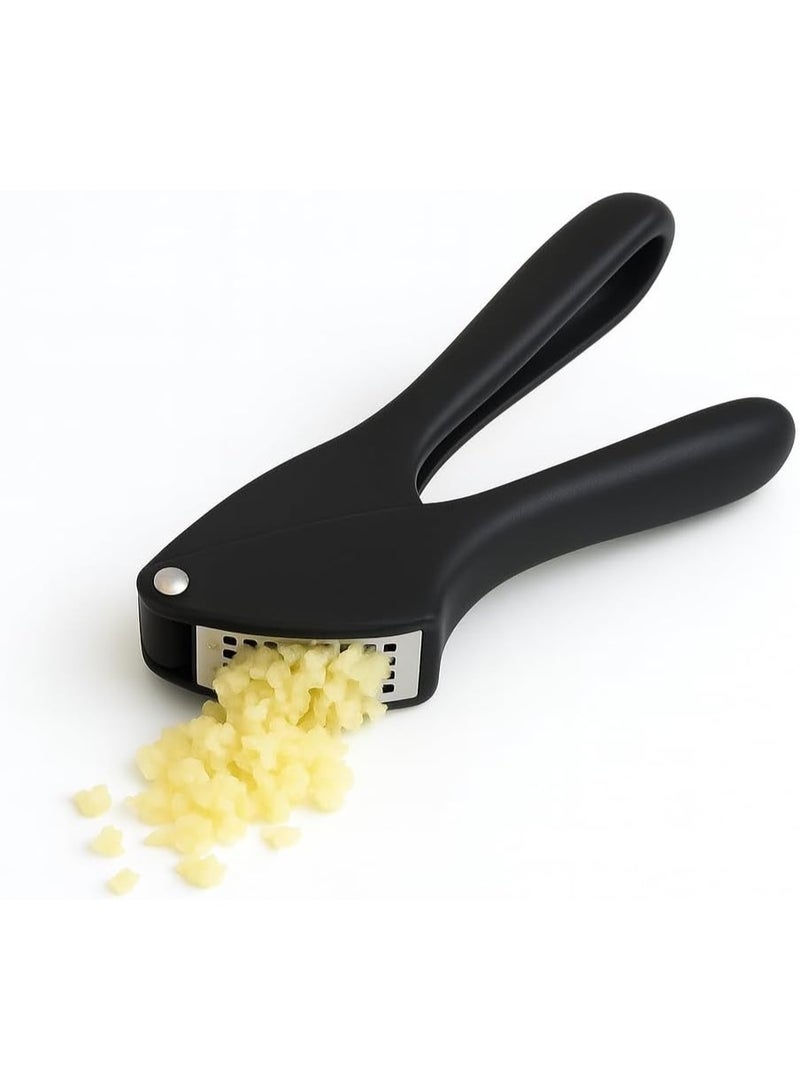 Garlic Press Durable Handheld Easy to Clean Crusher Mincer with Ergonomic Design Easy to Use Kitchen Tool for Quick Effortless Cooking (Color May Vary) - Image 1