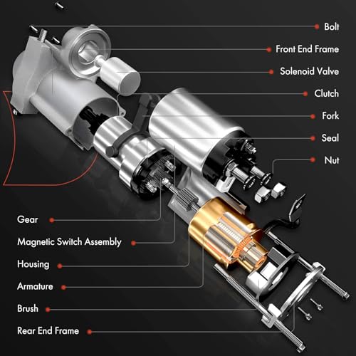A-Premium Starter Motor Compatible with Chevy Silverado 1500 2500 3500, Express, Suburban, SSR & GMC Sierra, Savana, Yukon XL & Cadillac Escalade, 6.0L, 1.6KW 11T CW, Replace# 9000880, 10465550 - Image 4