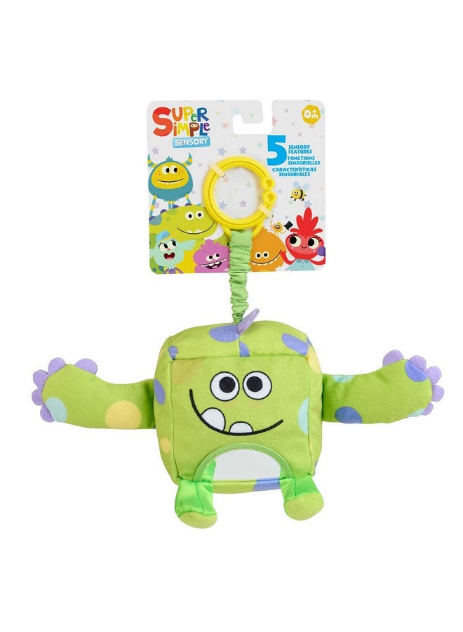 WowWee Super Simple WowWee Sensory Plush Monsters Hugo (Green) with 5+ Sensory Features (Ages 0+) - Image 1