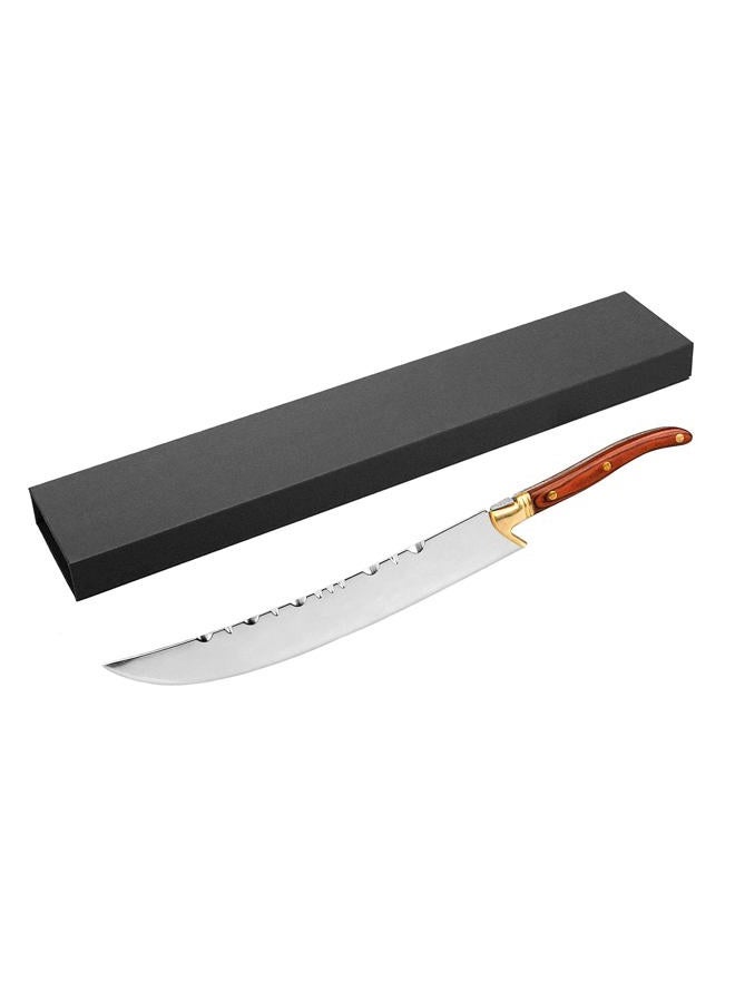 XuSha Champagne Saber Champagne Sword Wine Knife Bottle Opener Wood Handle with Wooden Box (Red hand + Gift Box) - Image 1