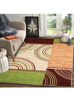 Status Contract Status Taba with Anti Skid Nylon Rug - 48"x72", Multicolour  - Image 1