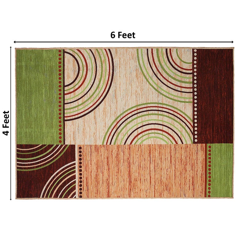 Status Contract Status Taba with Anti Skid Nylon Rug - 48"x72", Multicolour - Image 2