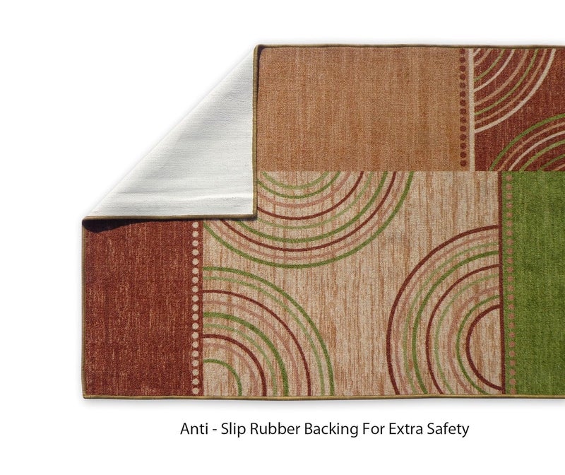 Status Contract Status Taba with Anti Skid Nylon Rug - 48"x72", Multicolour - Image 3
