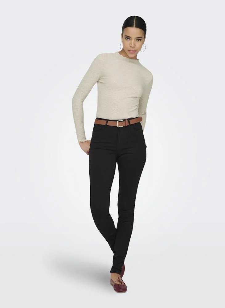 Only  Onlemma Long Sleeve High Neck Top for Women | Best Price UAE