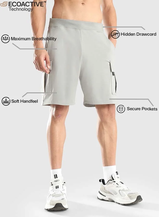 Musclemind Grey Men's Cargo Shorts for Men | Best Price UAE