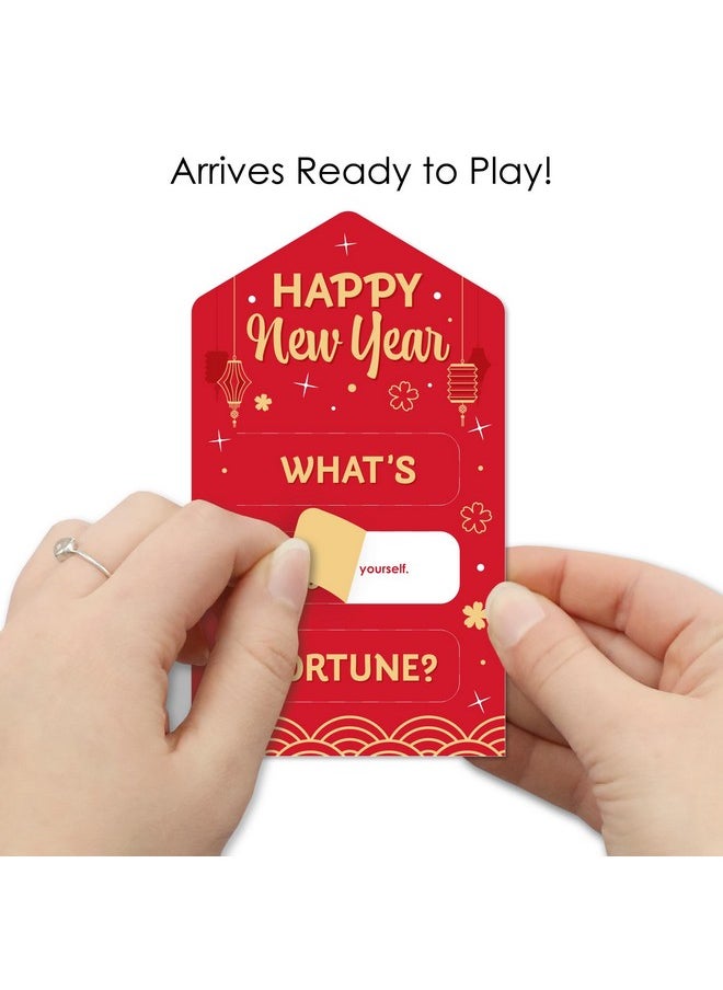 Big Dot of Happiness Big Dot of Happiness Lunar New Year - Game Pickle Cards - Fortune Pull Tabs - Set of 12  - Image 2