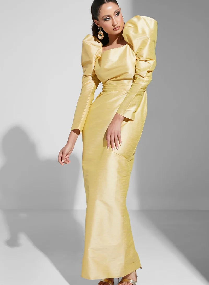 Namshi X Hadia Ghaleb Hadia Ghaleb Puff Sleeve Dress