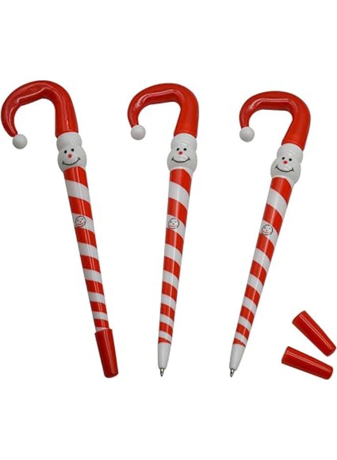 12 قطعة - قلم حبر جاف على شكل عصا حلوى - Image 2