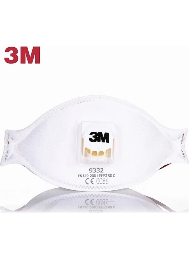 3M 9332 Aura FFP3 Vented Respiratory Protective Mask - 10 Pieces