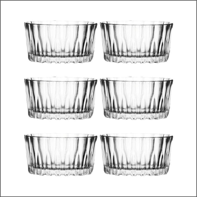 Yera Artistry 160 ml Glass Bowl Set of 6 Pcs, Elegent Bowls for Serving Ice Cream, Pudding & Other Desserts, Ideal Bowls for Gifting & Daily use, Dishwasher Safe. - Image 1