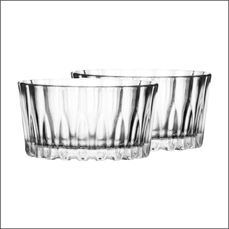 Yera Artistry 160 ml Glass Bowl Set of 6 Pcs, Elegent Bowls for Serving Ice Cream, Pudding & Other Desserts, Ideal Bowls for Gifting & Daily use, Dishwasher Safe. - Image 2