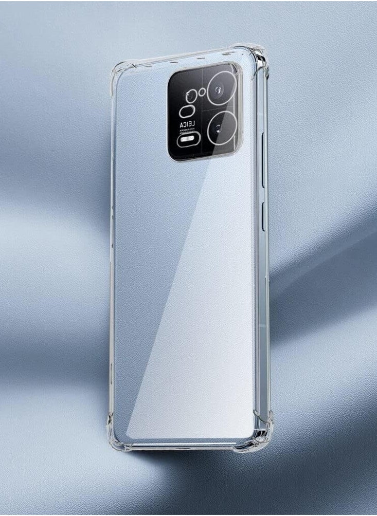 Raxoom Shockproof Flexible TPU Bumper Case for Xiaomi 13 - Transparent, Anti-Scratch Silicone Cover with Full Camera Protection - Image 4