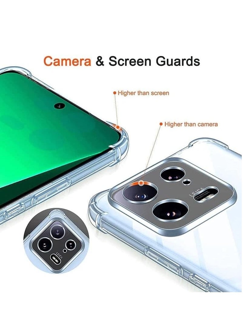 Raxoom Shockproof Flexible TPU Bumper Case for Xiaomi 13 - Transparent, Anti-Scratch Silicone Cover with Full Camera Protection - Image 3