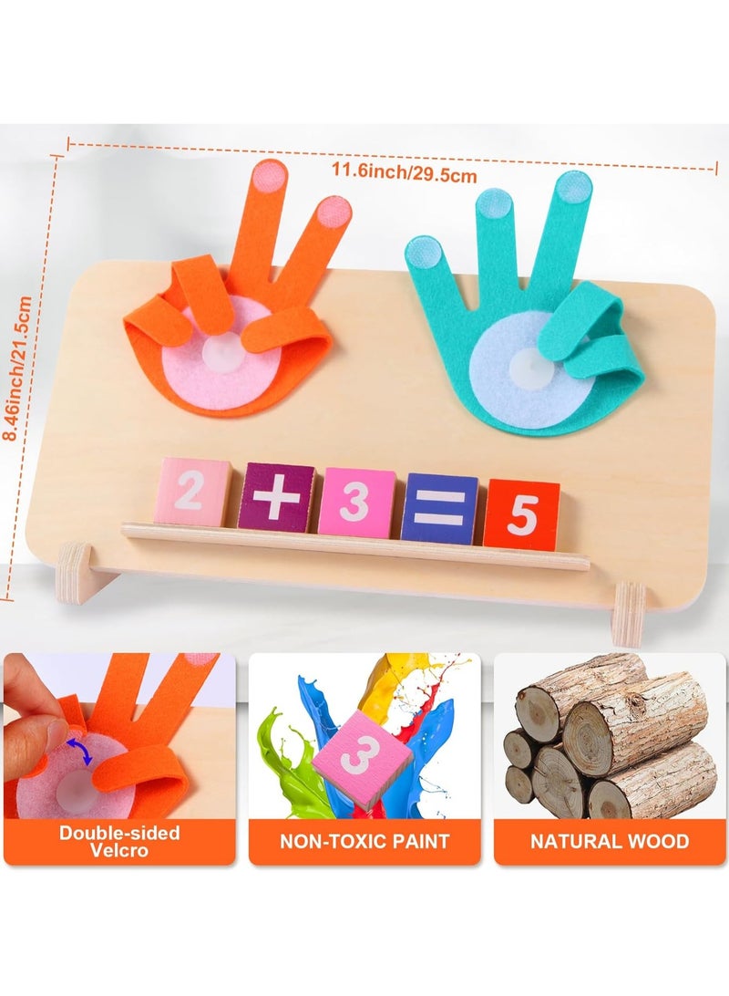 Montessori Toys for 3+ Year Old, Educational Math Manipulatives Learning Toys for Toddlers 3-5 Years, Number Counting Blocks for Kids, Homeschool Kindergarten Supplies Boys Girls Gifts - Image 2