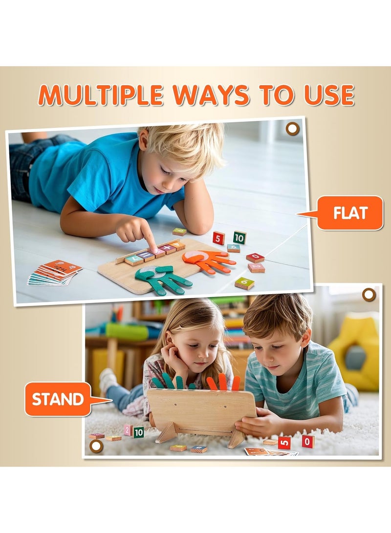 Montessori Toys for 3+ Year Old, Educational Math Manipulatives Learning Toys for Toddlers 3-5 Years, Number Counting Blocks for Kids, Homeschool Kindergarten Supplies Boys Girls Gifts - Image 4