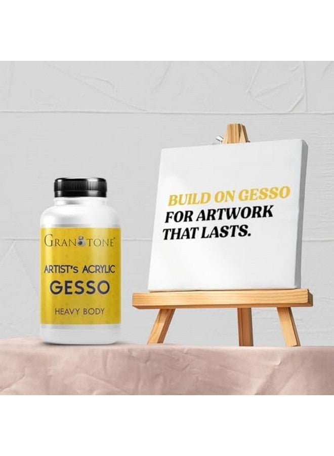 GRANOTONE Acrylic Gesso Water Base Non-Toxic Universal Gesso Primer to Apply as an Undercoat Before Painting for Extra Coverage Ideal for Pro Artist Hobby Painters & Kid (500 milliliters, White) - Image 5