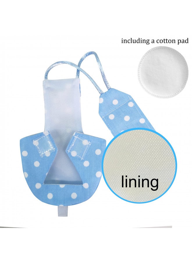VANTRONIK VANFAVORI Bird Diaper Harness Flight Suit Clothes with 80 Inch Flying Leash for Parrots Cockatiel Pet Bird, Blue with White Dots, S Size, Including A Cotton Pad - Image 2