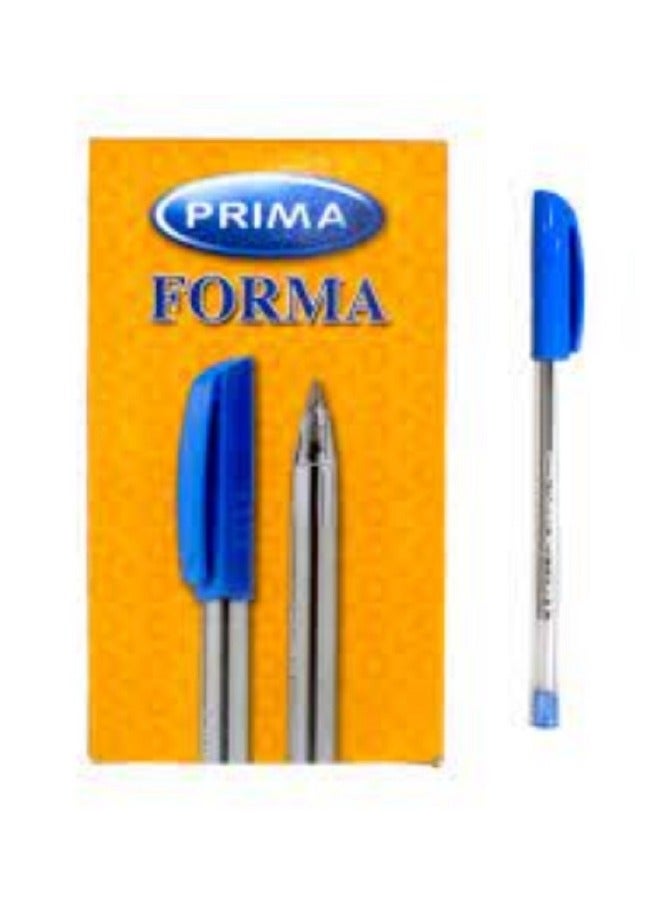 PRIMA Ballpoint Pen Forma Ballpoint Pen Blue Ink Color Box: 24 pens - Image 1