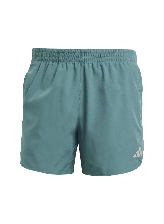 Adidas Run It Short Green Running Shorts For Men XS 7"