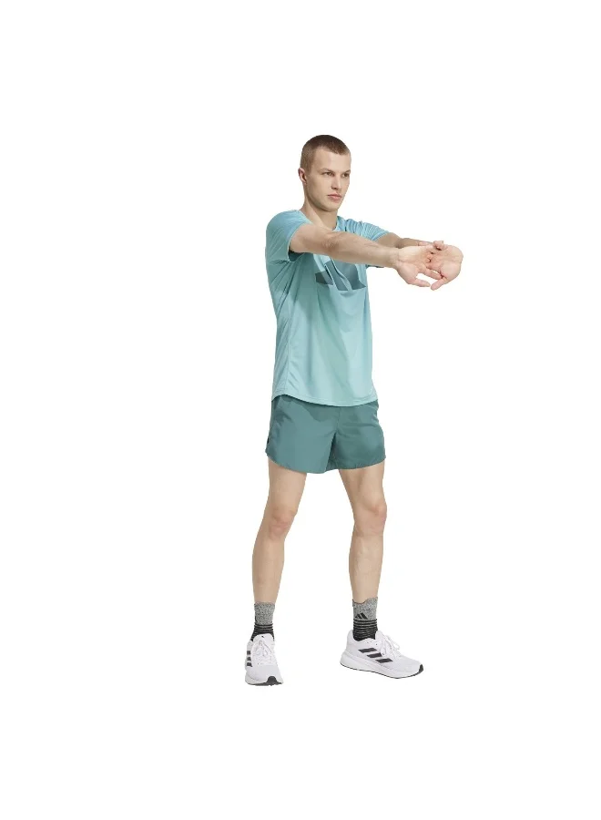 Adidas Run It Short Green Running Shorts For Men XS 7"