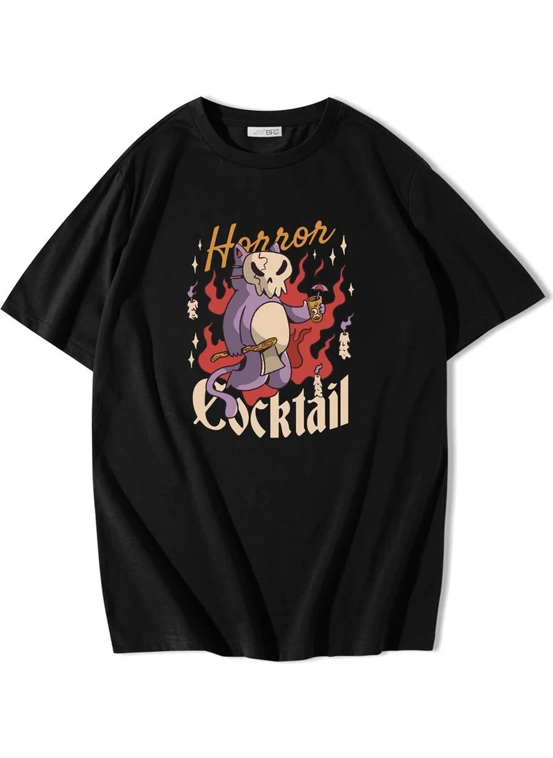 بي ار زد كولكشن Oversize Halloween Cocktail T-Shirt