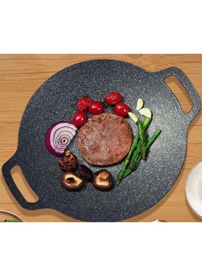 مقلاة كوري جرانيت غير لاصقة – طاسة للكريب والبان كيك والأكل الكوري بتوزيع حرارة مثالي - Image 3