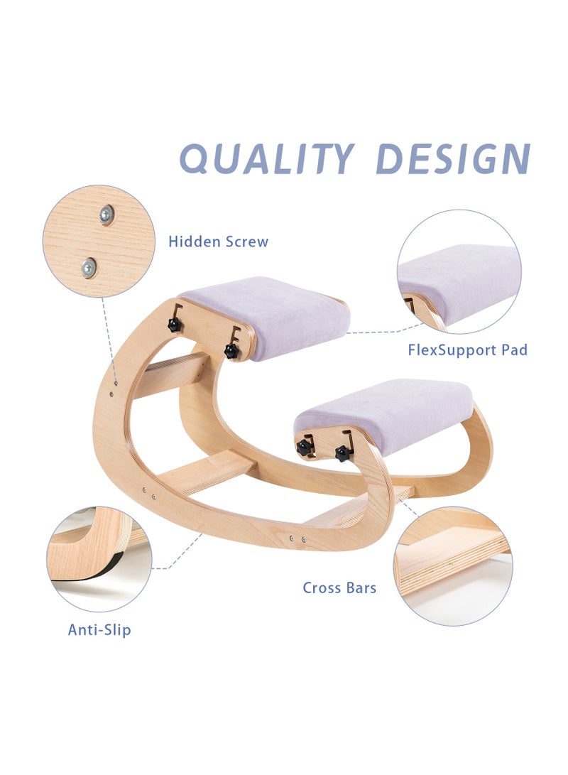 Chogori Knee Chair Ergonomic for Office,Rocking Kneeling Chair Desk,Adjustable Posture Chairs for Relieve Neck or Back Pain,Balance Chairs for Work,Meditation,Home,Gifts for Men,Women,Her,Him - Image 5