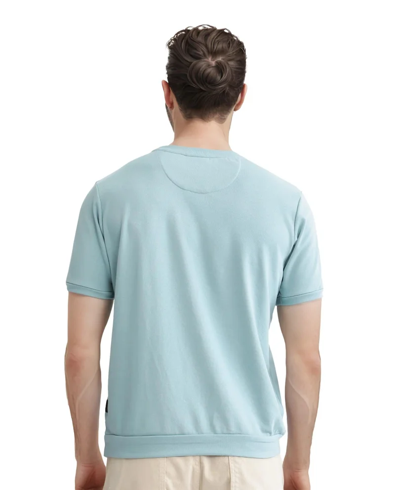 Rare Rabbit Men's Oversized Embroidery T-Shirt
