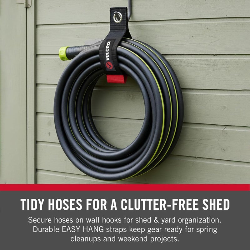 VELCRO Brand Easy Hang Extension Cord Holder Organizer Variety Pack - 3-Pack (10", 14", 18") - Heavy Duty Straps for Garage Organization - Image 3