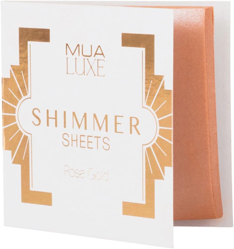 MUA LUXE Shimmer Sheets Highlighting Rose Gold