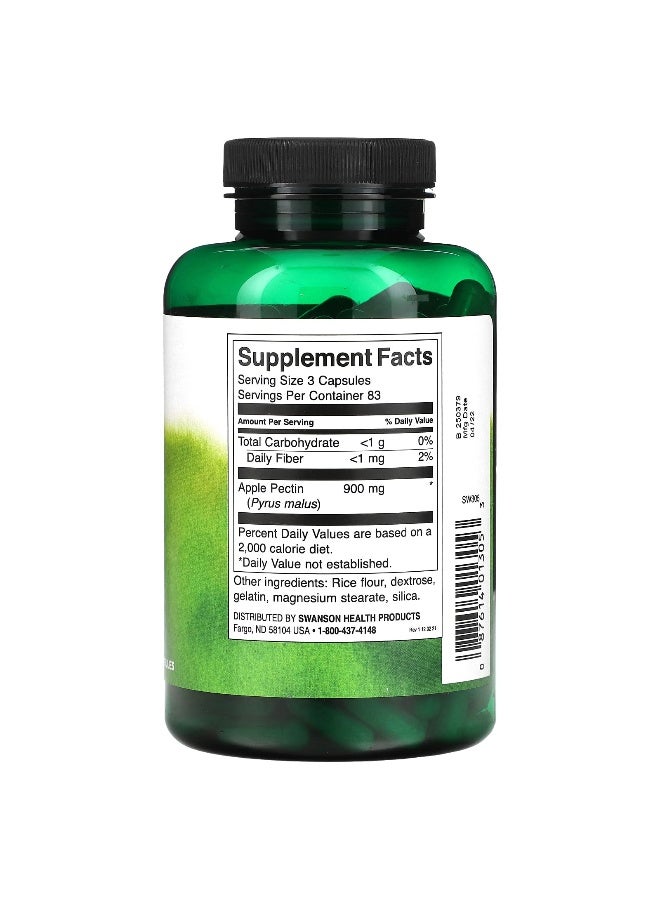Swanson, Apple Pectin, 300 mg, 250 Capsules - Image 2