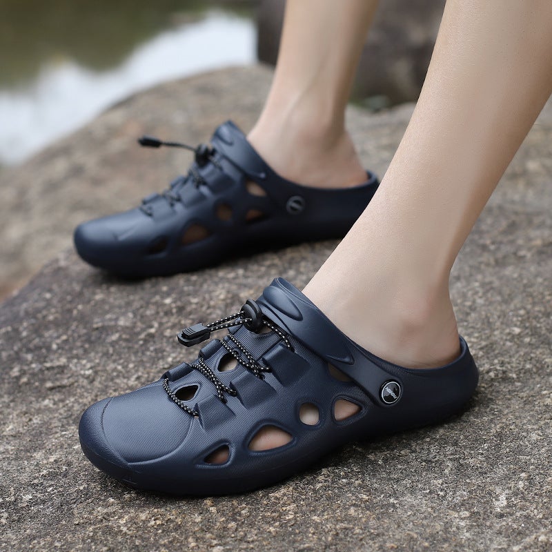 2023 Large Size Lace-Up Eva Sandals Men'S Outdoor Casual Breathable Beach Wading Hole Shoes - Image 4