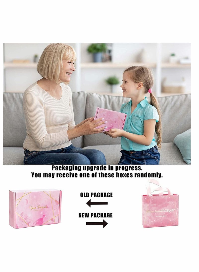 SYOSI 130 Pieces Charm Bracelet Making Kit Including Jewelry Beads Snake Chains, DIY Craft for Girls, Jewelry Gift Set for Arts and Crafts for Kids Ages 8-12 - Image 5