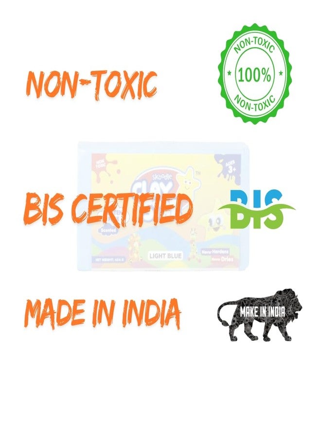 LAALIYA Air Dry Clay for Kids 3-10 Years, Natural, Non-Toxic Modelling Mud & Polymer Foam Bar Set for Sculpting Kit.Super Soft AirDry, Moulding & Dough for Play, Crafts & Mask Molded Clay Making(Grey Colour) - Image 4