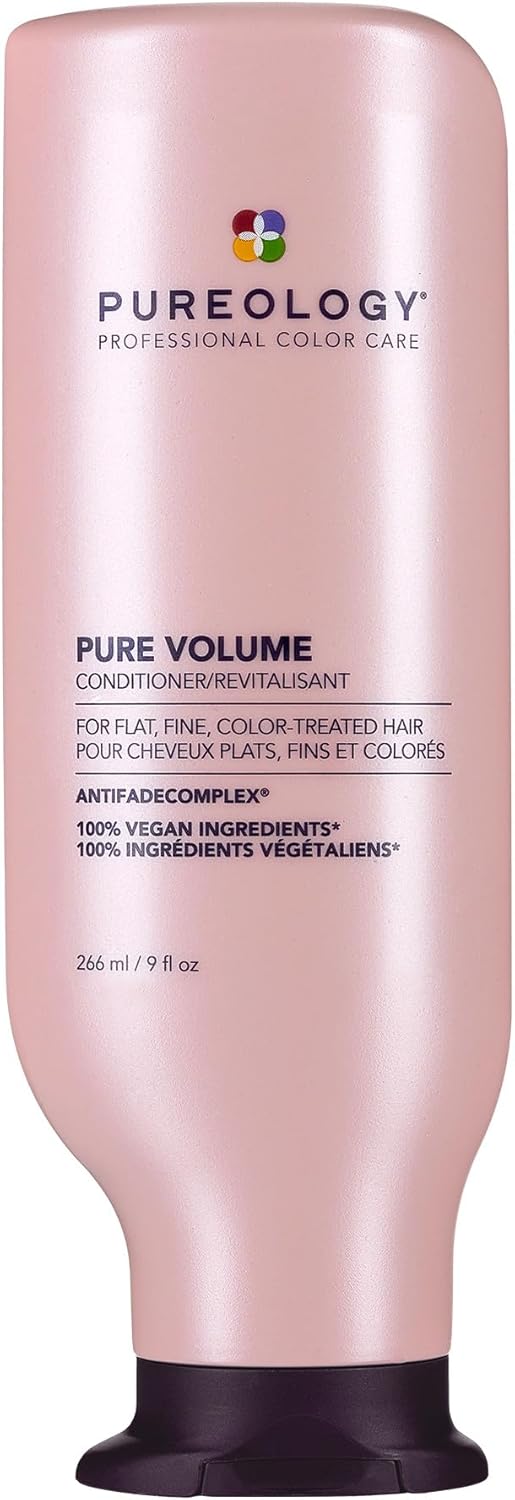 Pureology Pure Volume Conditioner For Flat Fine ColourTreated Hair Adds Weightless Volume Vegan