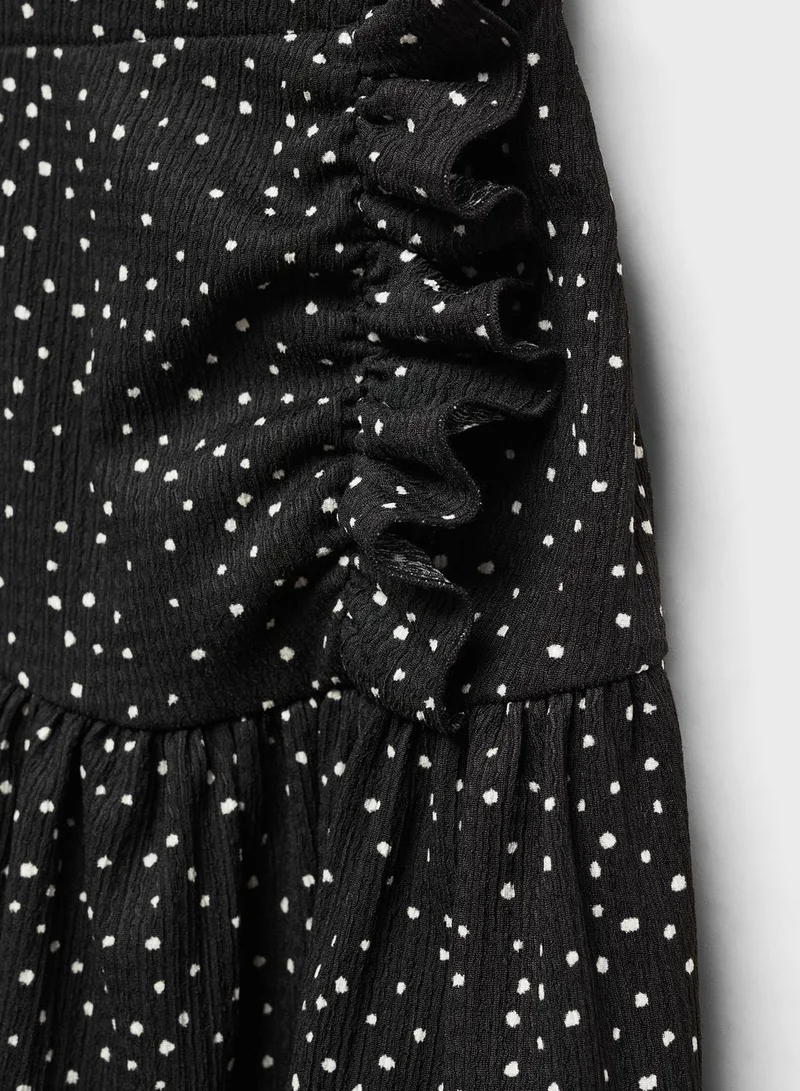 MANGO Kids Polka Dot Skirt
