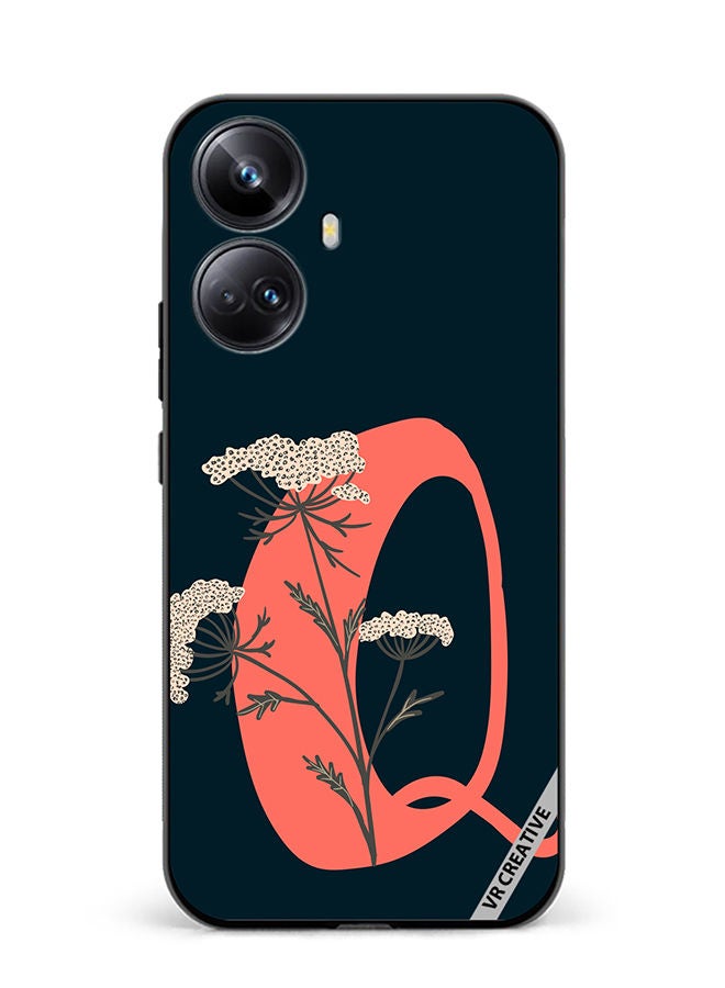 VR CREATIVE Protective Case Cover For Realme 10 Pro Plus Alphabet Q Design Multicolour - Image 1