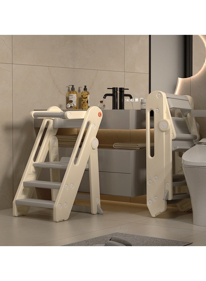 Step stool foldable adjustable Montessori learning tower, baby walking chair, children's climbing chair, step stool - Image 1