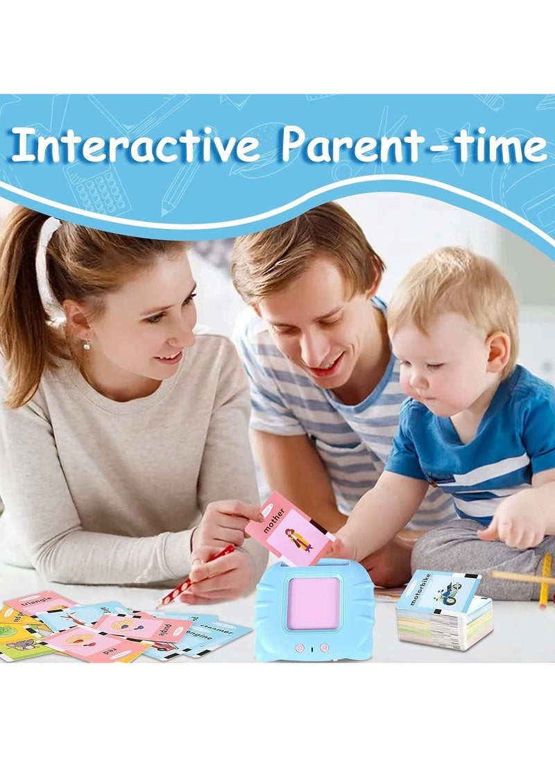 ECVV بطاقات فلاش متكلمة من ECVV للأطفال من 2-5 سنوات، 112 بطاقة ألعاب تعليمية لعمر 1 2 3 4 5 سنوات - ألعاب علاج النطق، بطاقات تعليمية للحيوانات والأشكال والألوان، آلة بطاقات تعليمية هدية عيد ميلاد للفئات العمرية من 1-5 سنوات - Image 5