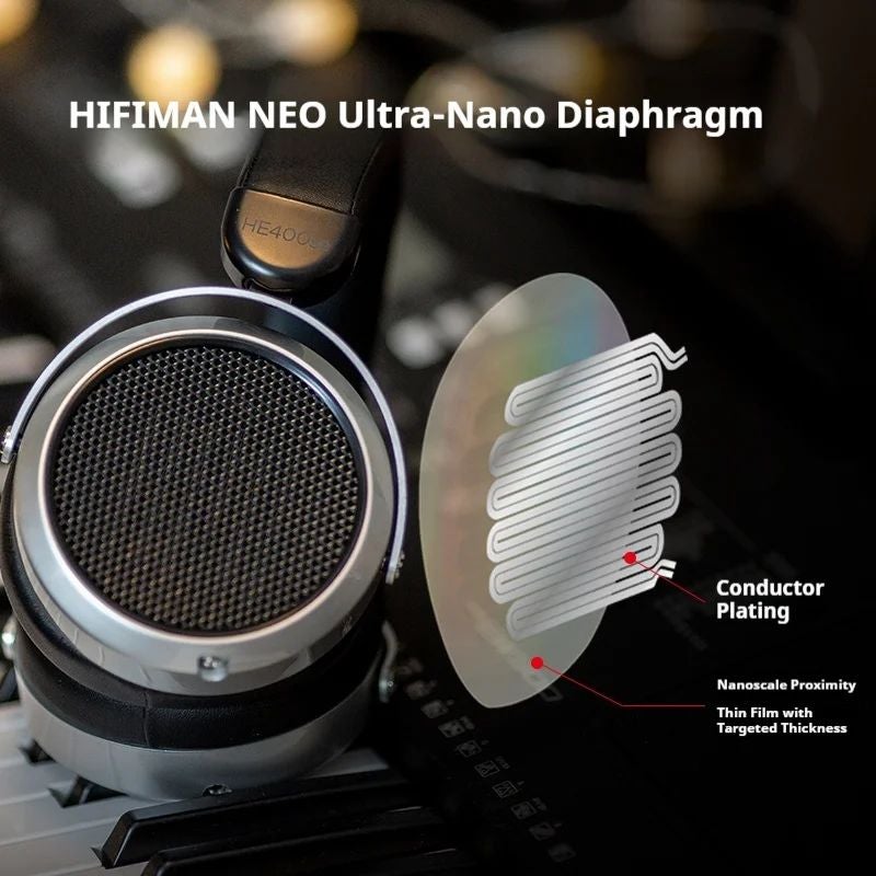 Hifiman HE400se Dual Magnet Full-Size Open-Back Planar Magnetic Wired Hi-Fi Headphones, 3.5mm - Image 4