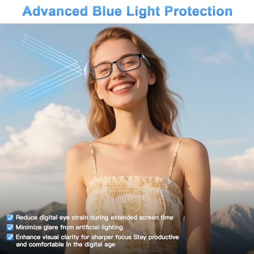 Tulbeys AI Glasses for Men Women Powered by ChatGPT, Bluetooth Smart Glasses with AI Translation(165+ Language), AI Noise Cancellation Via APP, Blue Light Filtering & Ultra-Slim Detachable Arms for Working - Image 4