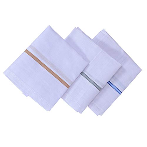 Kuber Industries Cotton 12 Piece Men's Handkerchief Set - White (CTKTC05634) Standard - Image 5