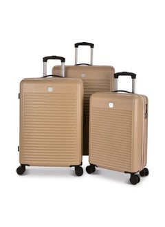 Track Track Luggage set ABS Hard Material lightweigh Trolley Travel 4 Double wheels Bag,AL007/3p  - Image 1