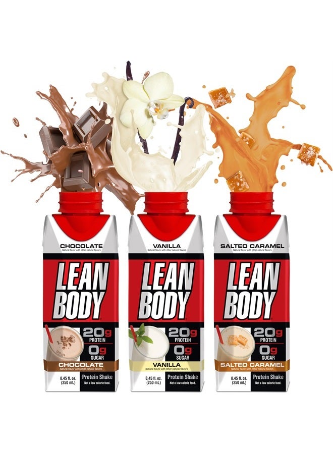 LABRADA Lean Body Triple Taster Pack |On-The-Go Whey Blend Protein Shake, Zero Sugar, Gluten Free, Enriched with 22 Vitamins & Minerals 8.45Fl Oz (Pack of 3) - Image 4
