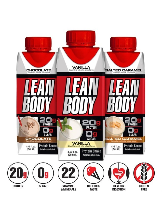 LABRADA Lean Body Triple Taster Pack |On-The-Go Whey Blend Protein Shake, Zero Sugar, Gluten Free, Enriched with 22 Vitamins & Minerals 8.45Fl Oz (Pack of 3) - Image 3